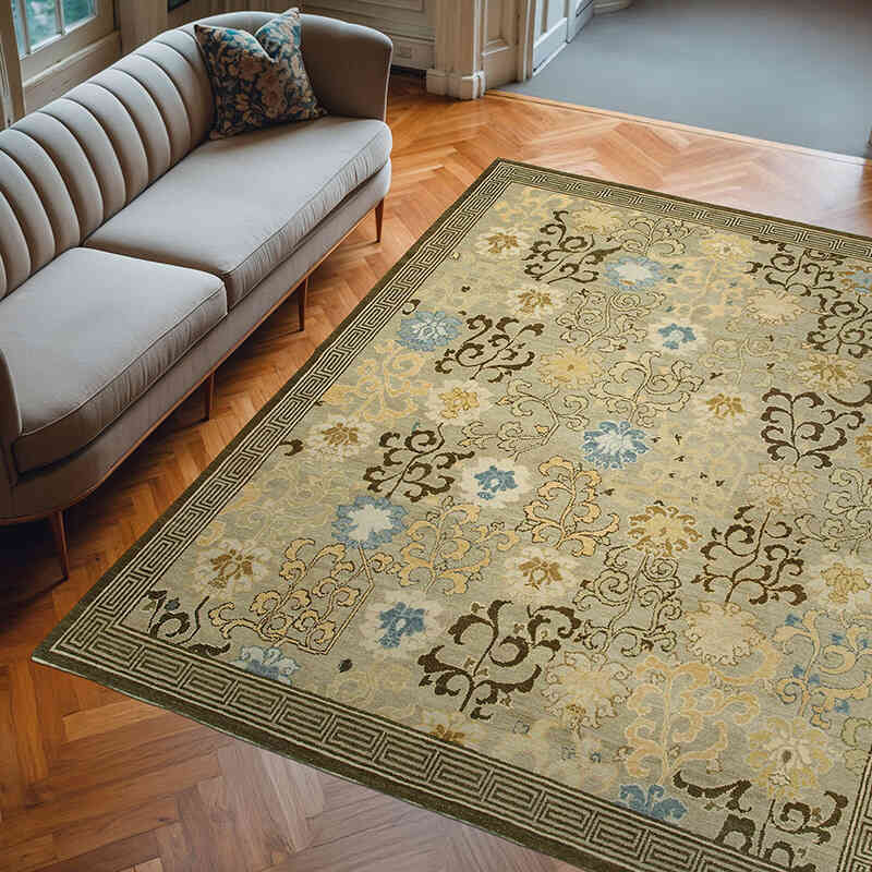 Nueva Alfombra Oushak Tejida a Mano - 245 cm x 303 cm - K0040542