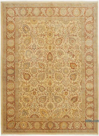 New Hand Knotted Wool Oushak Rug - 8' 6" x 11' 8" (102" x 140")