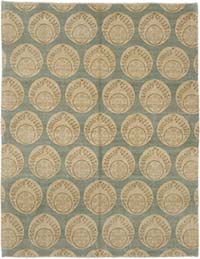 New Hand Knotted Wool Oushak Rug - 8'  x 10' 2" (96" x 122")