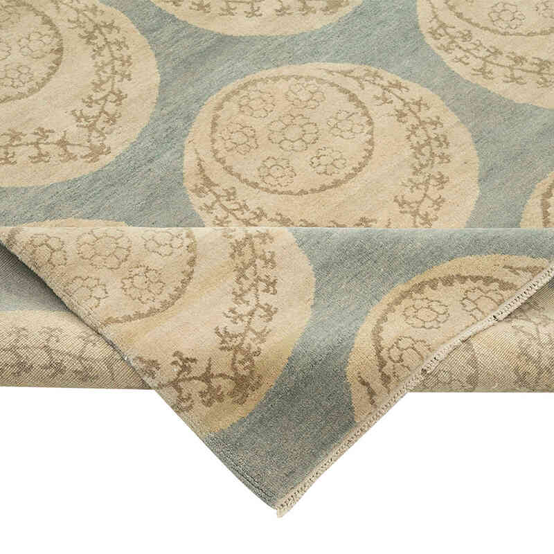 New Hand Knotted Wool Oushak Rug - 8'  x 10' 2" (96" x 122") - K0040550