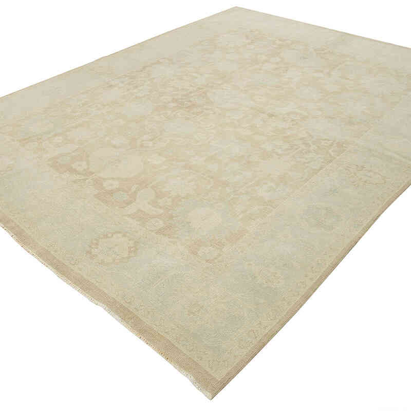 New Hand Knotted Wool Oushak Rug - 7' 11" x 10' 4" (95" x 124") - K0040552