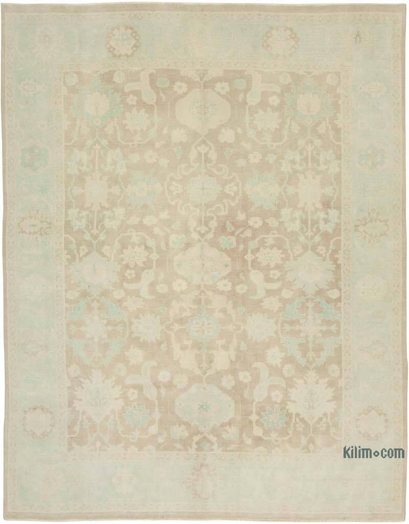 New Hand Knotted Wool Oushak Rug - 7' 11" x 10' 4" (95" x 124") - K0040552