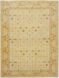New Hand Knotted Wool Oushak Rug - 9' 11" x 13' 4" (119" x 160")