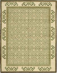 New Hand Knotted Wool Oushak Rug - 8'  x 10'  (96" x 120")