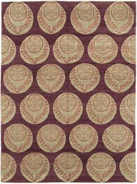New Hand Knotted Wool Oushak Rug - 5' 11" x 8' 1" (71" x 97")
