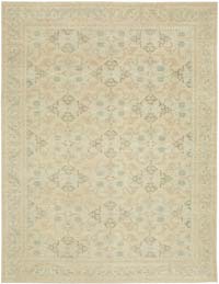 New Hand Knotted Wool Oushak Rug - 9'  x 11' 7" (108" x 139")