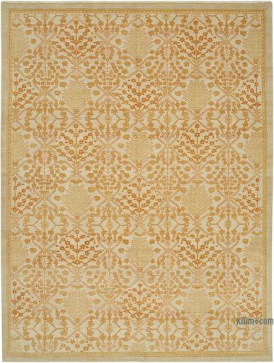 New Hand Knotted Wool Oushak Rug - 9'  x 12'  (108 in. x 144 in.)