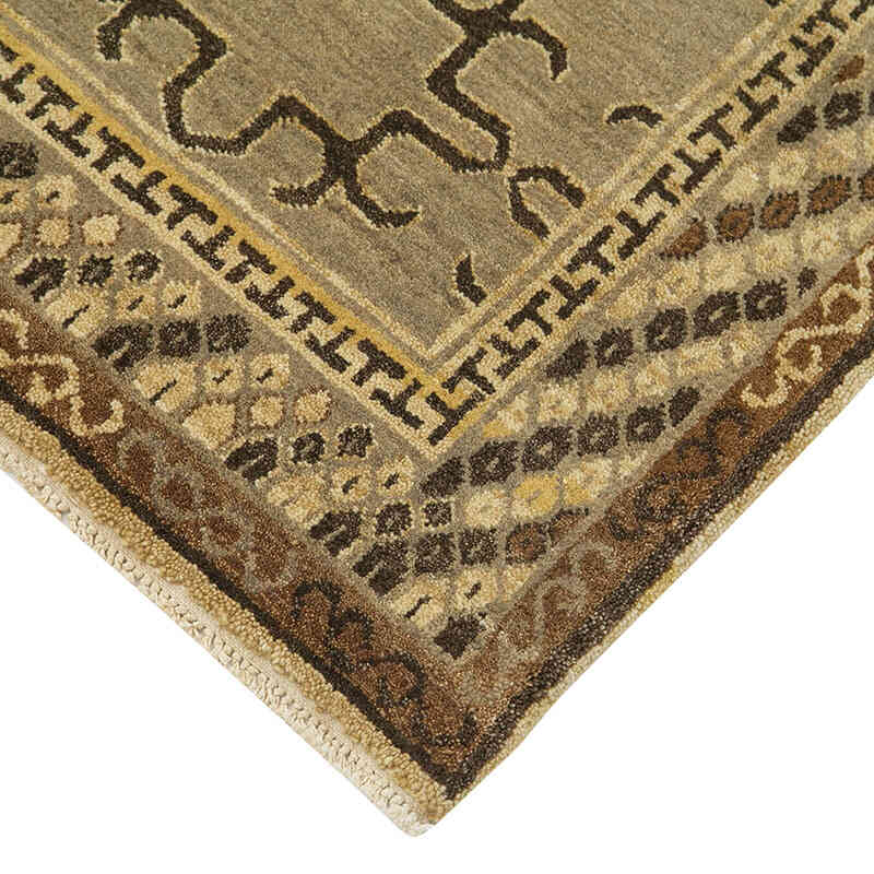 New Hand Knotted Wool Oushak Rug - 8'  x 10' 1" (96" x 121") - K0040582