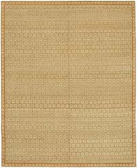 New Hand Knotted Wool Oushak Rug - 8'  x 9' 11" (96" x 119")