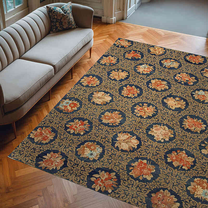 Nueva Alfombra Oushak Tejida a Mano - 245 cm x 303 cm - K0040603