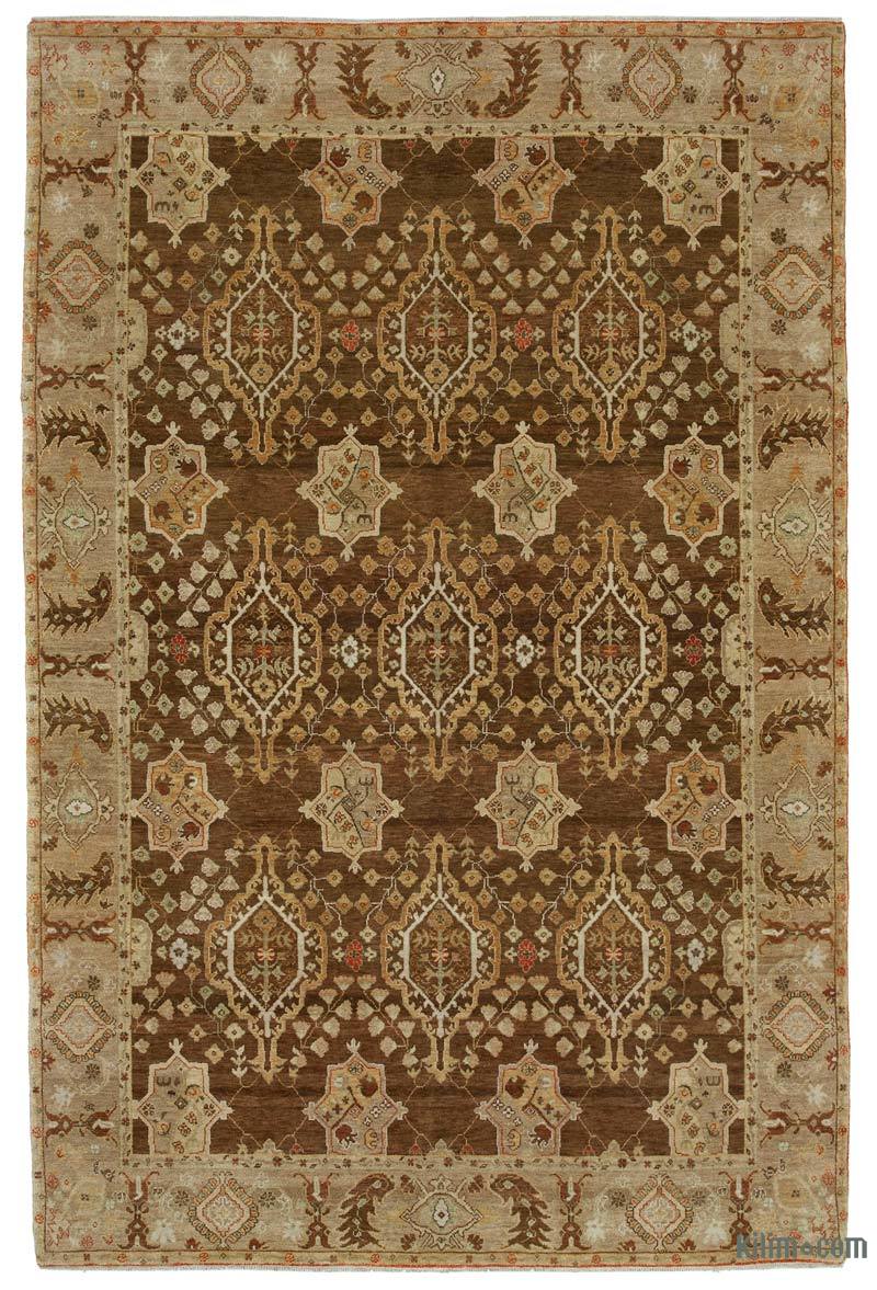 Nueva Alfombra Oushak Tejida a Mano - 180 cm x 273 cm - K0040605