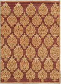 New Hand Knotted Wool Oushak Rug - 5' 10" x 8'  (70" x 96")