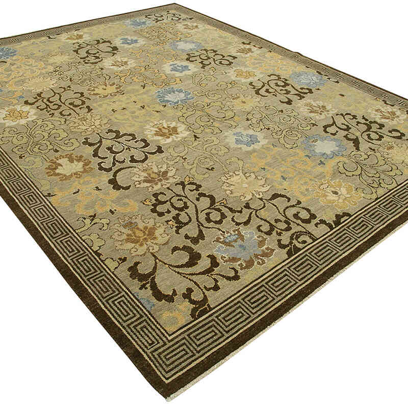 Nueva Alfombra Oushak Tejida a Mano - 241 cm x 305 cm - K0040615