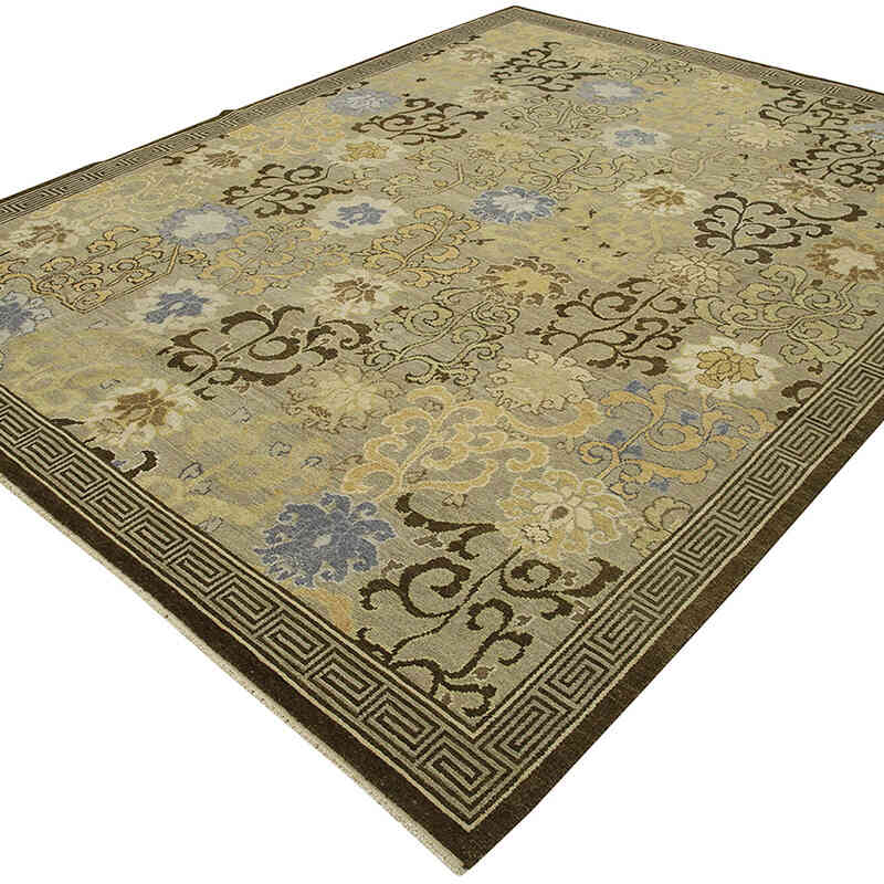 Nueva Alfombra Oushak Tejida a Mano - 241 cm x 305 cm - K0040615
