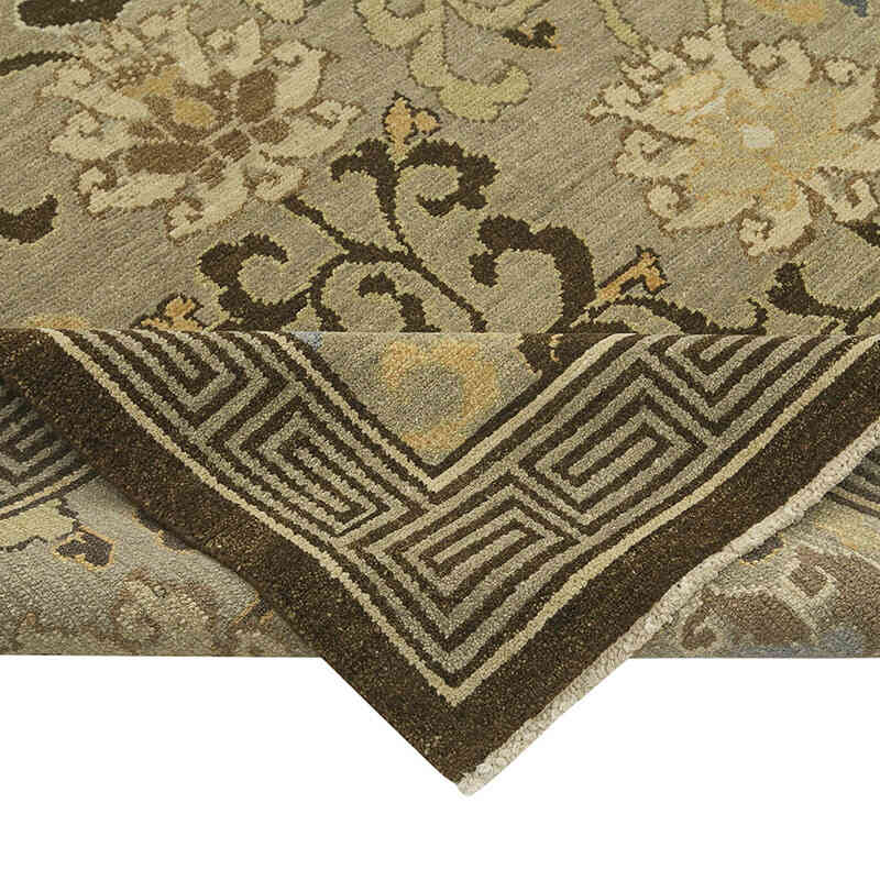 Nueva Alfombra Oushak Tejida a Mano - 241 cm x 305 cm - K0040615