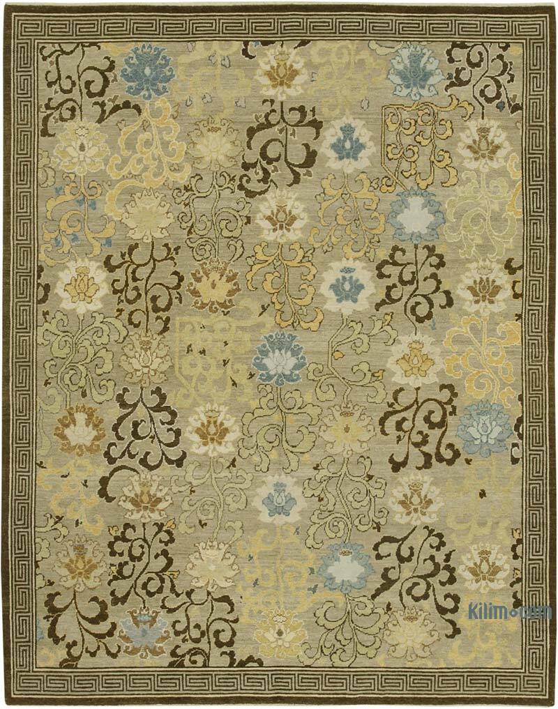 Nueva Alfombra Oushak Tejida a Mano - 241 cm x 305 cm - K0040615