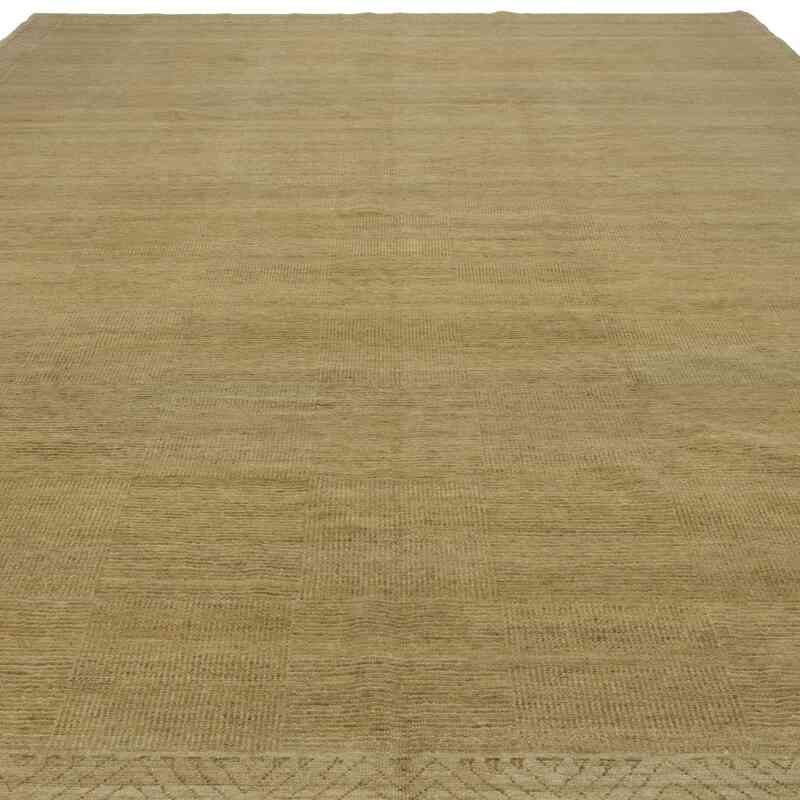 New Hand Knotted Wool Rug - 9' 1" x 12' 1" (109" x 145") - K0040618