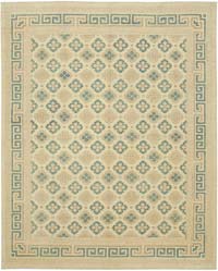 New Hand Knotted Wool Oushak Rug - 8'  x 9' 10" (96" x 118")