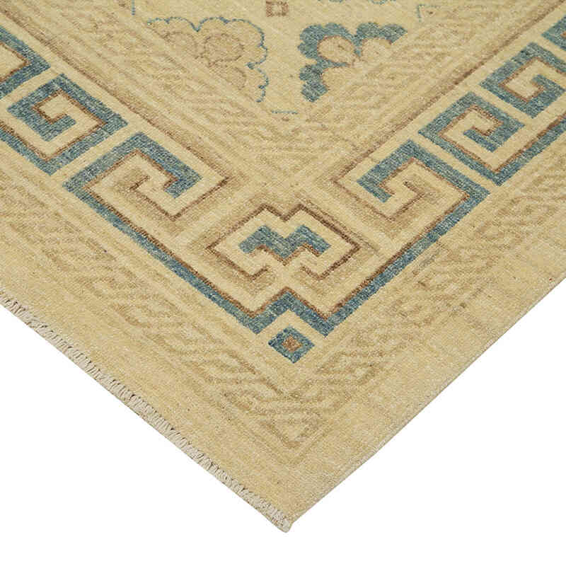 New Hand Knotted Wool Oushak Rug - 8'  x 9' 10" (96" x 118") - K0040620