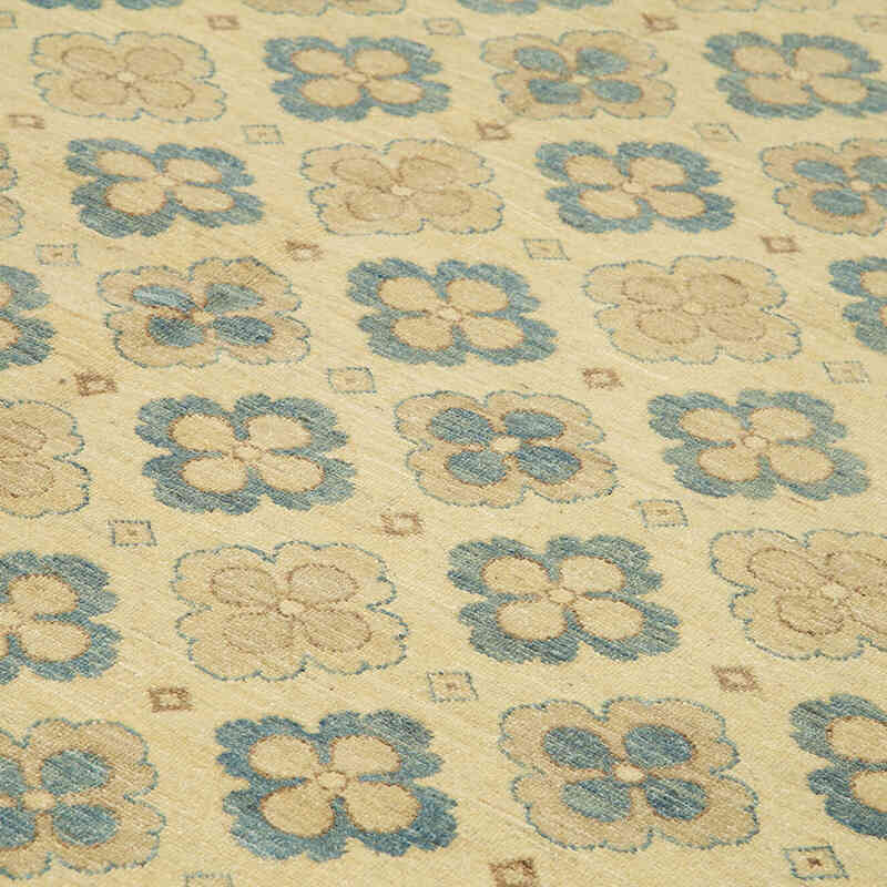 New Hand Knotted Wool Oushak Rug - 8'  x 9' 10" (96" x 118") - K0040620