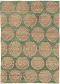 New Hand Knotted Wool Oushak Rug - 5' 9" x 8'  (69" x 96")