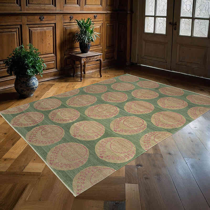 Yeni El Dokuma Uşak Halısı - 176 cm x 243 cm - K0040622