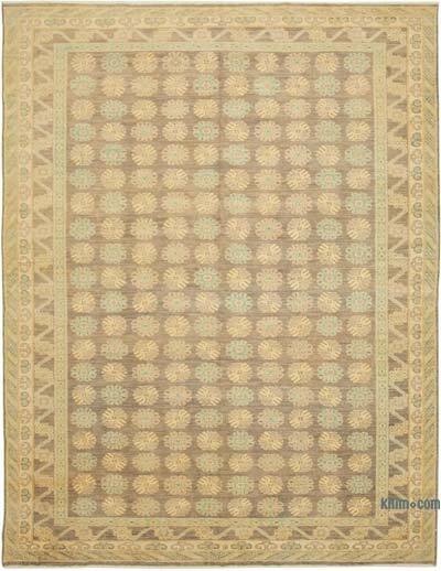 New Hand Knotted Wool Oushak Rug - 8' 10" x 11' 8" (106" x 140")