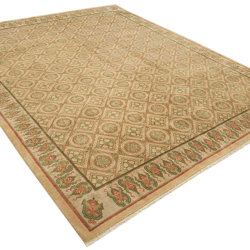 Nueva Alfombra Oushak Tejida a Mano - 240 cm x 306 cm - K0040631