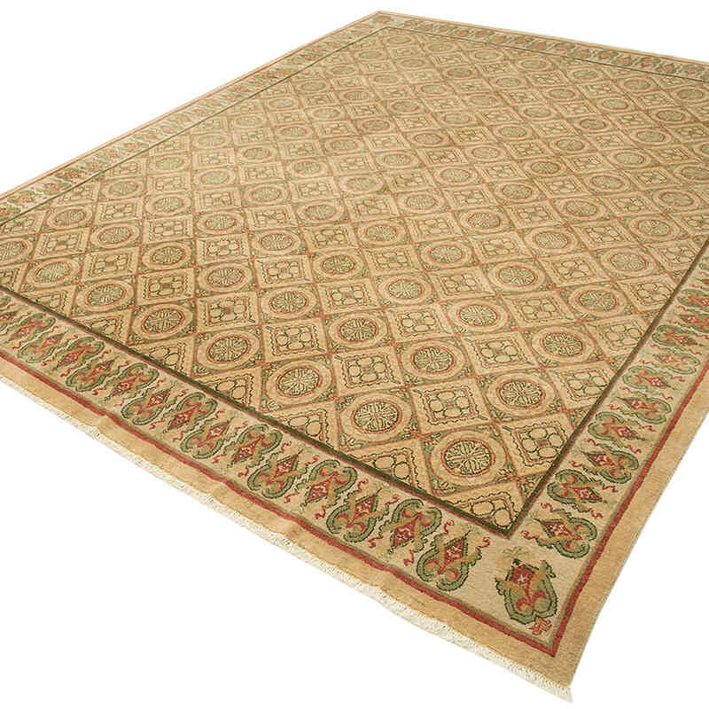Nueva Alfombra Oushak Tejida a Mano - 240 cm x 306 cm - K0040631
