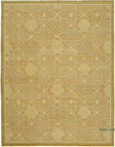 New Hand Knotted Wool Oushak Rug - 9' 1" x 12'  (109 in. x 144 in.)