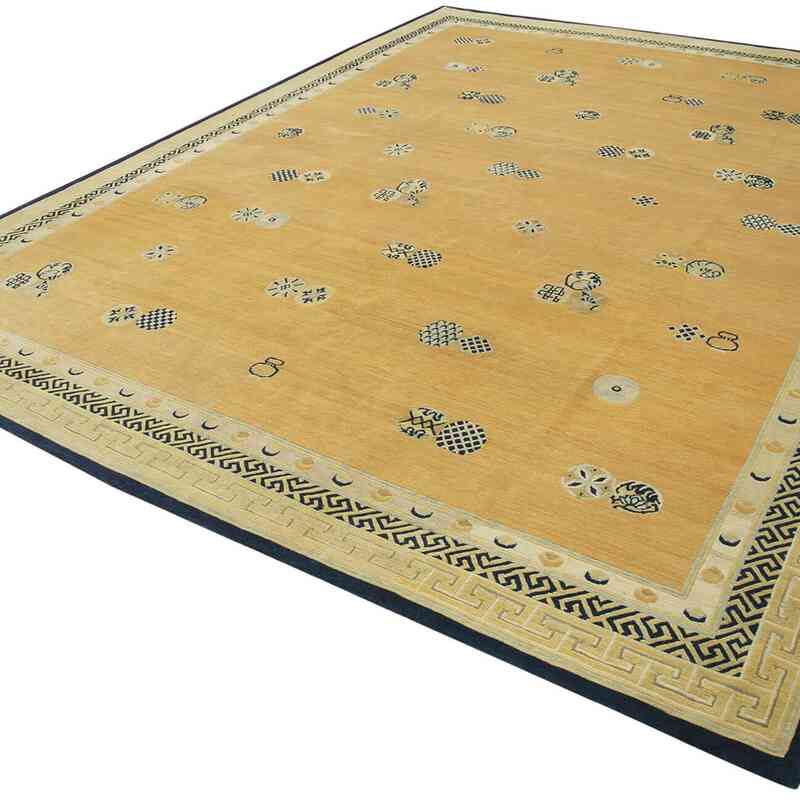 New Hand Knotted Wool Oushak Rug - 9' 5" x 12' 3" (113 in. x 147 in.) - K0040635