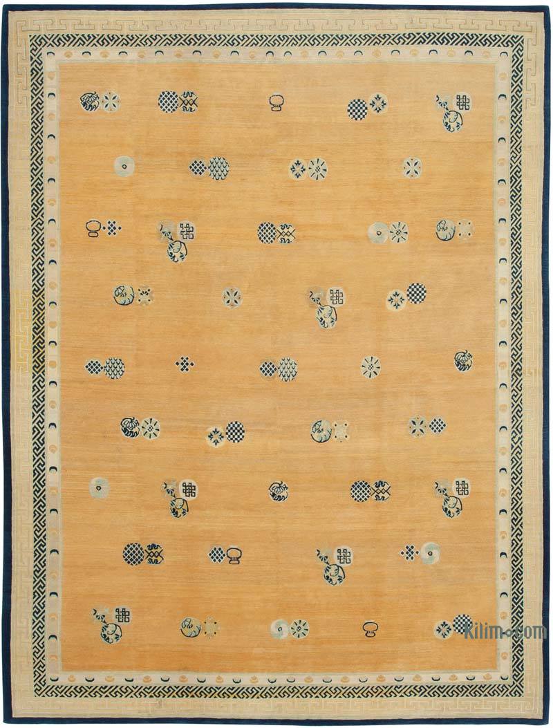 New Hand Knotted Wool Oushak Rug - 9' 5" x 12' 3" (113 in. x 147 in.) - K0040635