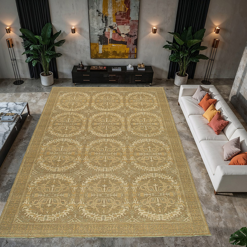 Nueva Alfombra Oushak Tejida a Mano - 305 cm x 426 cm - K0040644