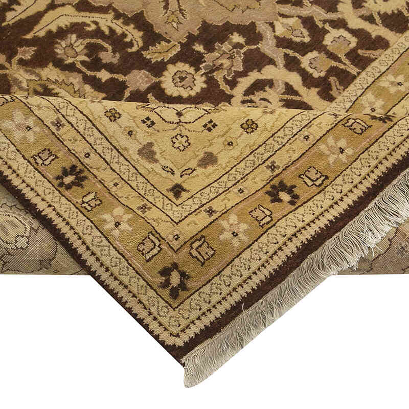 New Hand Knotted Wool Oushak Rug - 9' 10" x 14' 1" (118" x 169") - K0040648