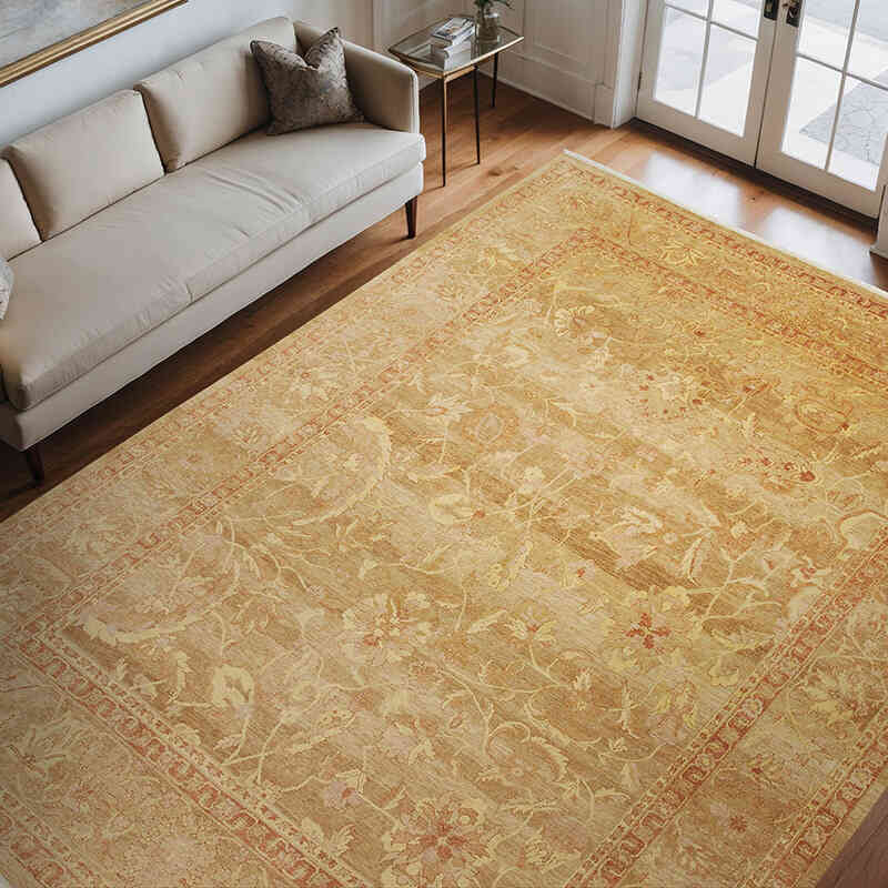 Nueva Alfombra Oushak Tejida a Mano - 277 cm x 360 cm - K0040653