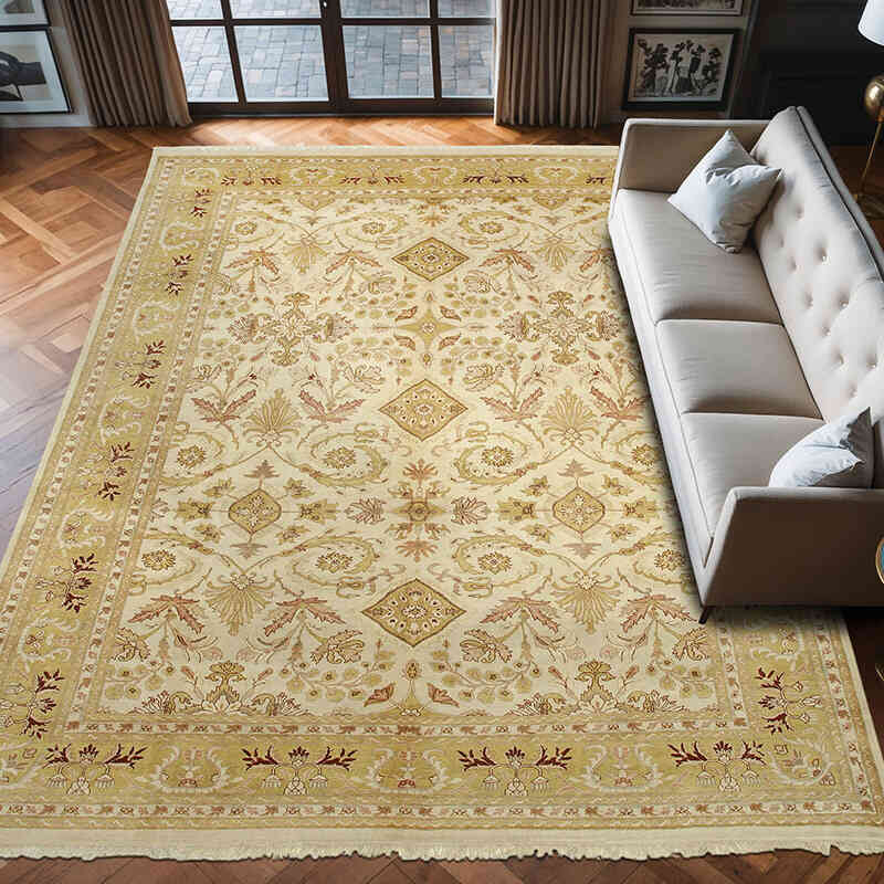 Nueva Alfombra Oushak Tejida a Mano - 305 cm x 413 cm - K0040662