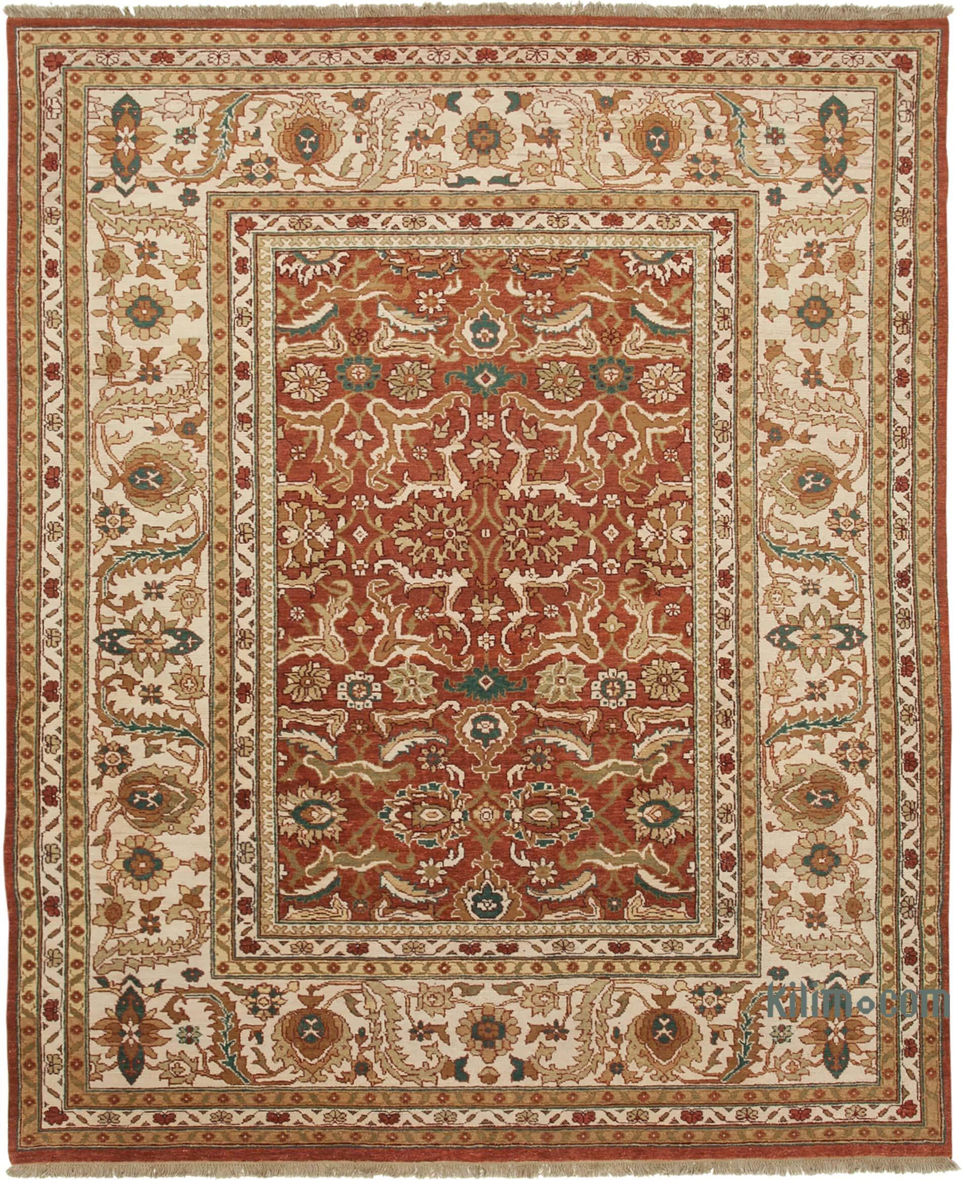 Hand Knotted Wool Oushak Rug