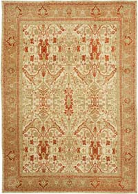 New Hand Knotted Wool Oushak Rug - 8' 8" x 12' 6" (104" x 150")