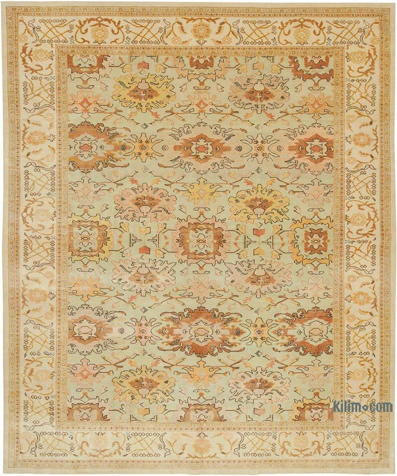 New Hand Knotted Wool Oushak Rug - 8' 4" x 9' 11" (100" x 119") - K0040696