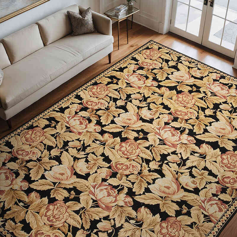 Nueva Alfombra Oushak Tejida a Mano - 264 cm x 348 cm - K0040702