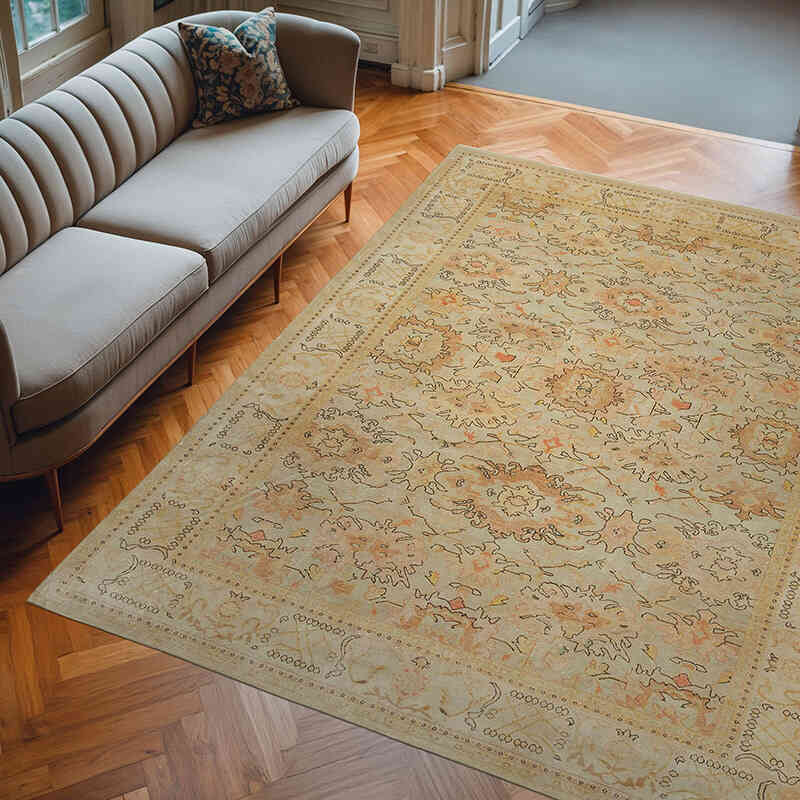 Nueva Alfombra Oushak Tejida a Mano - 250 cm x 302 cm - K0040704