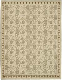New Hand Knotted Wool Oushak Rug - 9' 3" x 11' 11" (111" x 143")