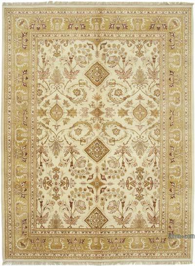 New Hand Knotted Wool Oushak Rug - 8' 9" x 11' 11" (105 in. x 143 in.)