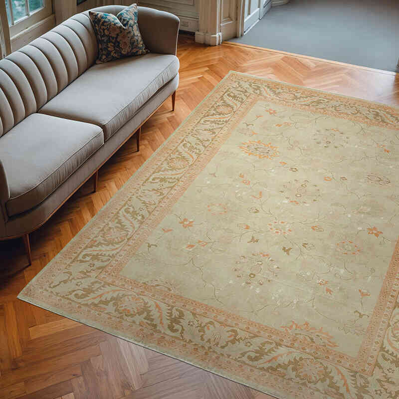 Nueva Alfombra Oushak Tejida a Mano - 256 cm x 300 cm - K0040719