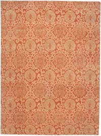 New Hand Knotted Wool Oushak Rug - 10' 4" x 14'  (124" x 168")