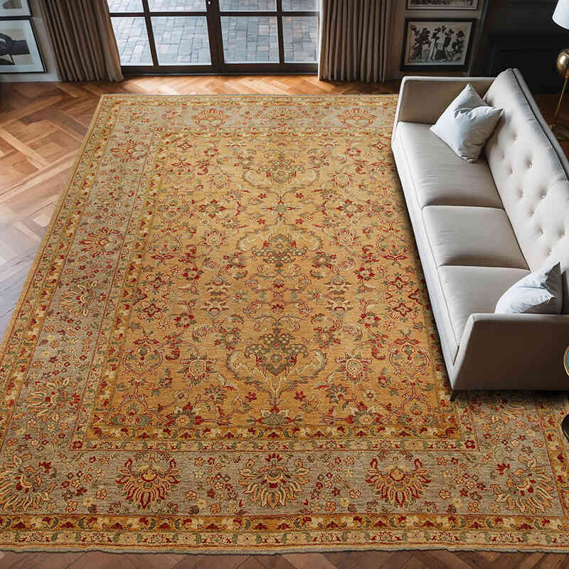 Nueva Alfombra Oushak Tejida a Mano - 309 cm x 404 cm - K0040726