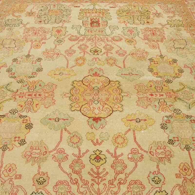 New Hand Knotted Wool Oushak Rug - 7' 9" x 9' 8" (93" x 116") - K0040740
