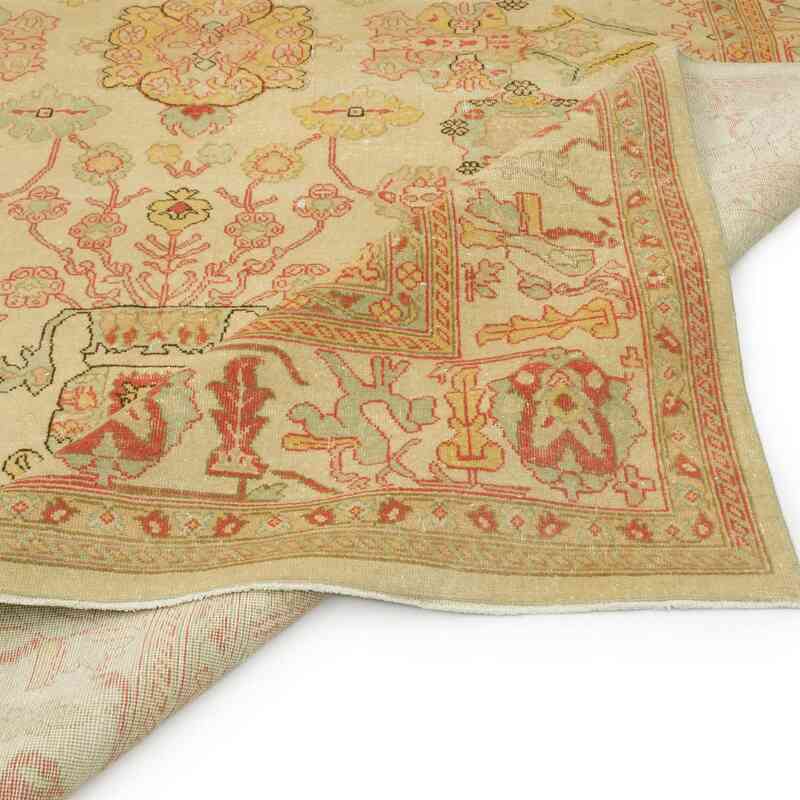 New Hand Knotted Wool Oushak Rug - 7' 9" x 9' 8" (93" x 116") - K0040740