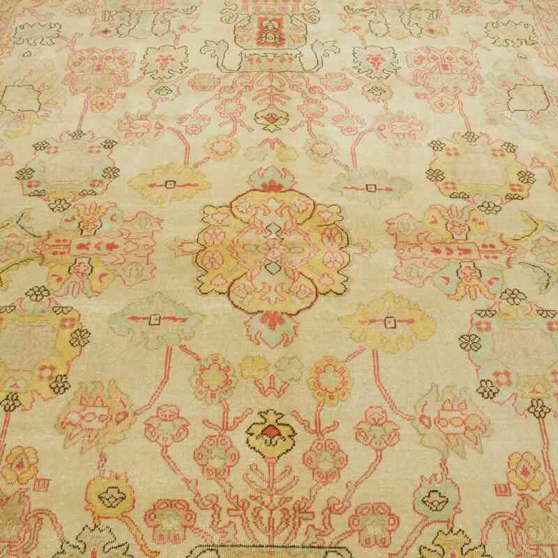 New Hand Knotted Wool Oushak Rug - 7' 9" x 9' 8" (93" x 116") - K0040740