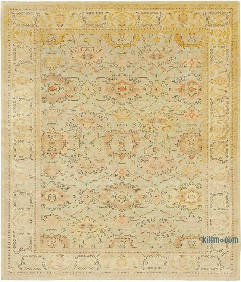 New Hand Knotted Wool Oushak Rug - 8' 2" x 9' 7" (98" x 115") - K0040742